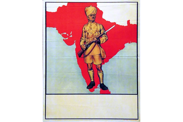 First World War blank recruiting poster from Mumbai, India. - 1996.100.287 - © McLean Museum and Art Gallery, Greenock.