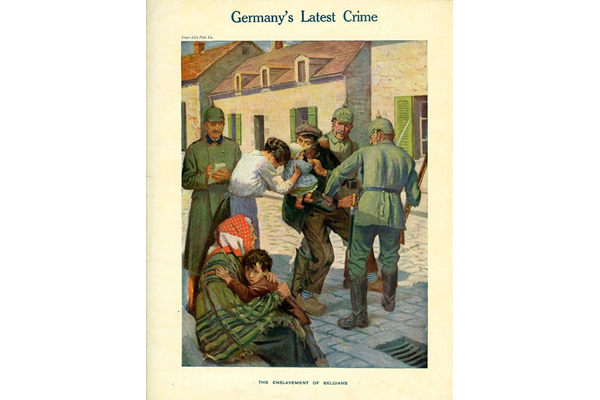 First World War propaganda poster 'Germany's Latest Crimes' - 1996.100.333 ©McLean Museum and Art Gallery, Greenock.