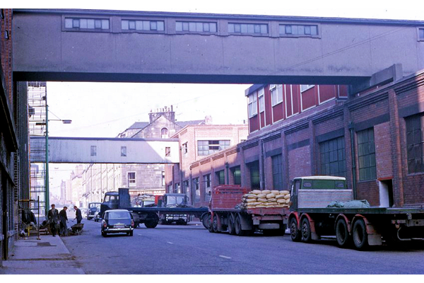 John Walker & Co. Ltd., sugar refiners, Drumfrochar Road, Greenock 1968 by Eugene Jean Méhat - Copyright McLean Museum and Art Gallery