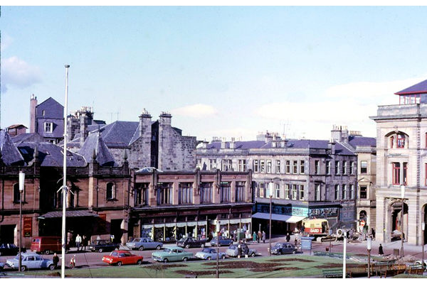 Clyde Square, Greenock 1968 by Eugene Jean Méhat - Copyright McLean Museum and Art Gallery