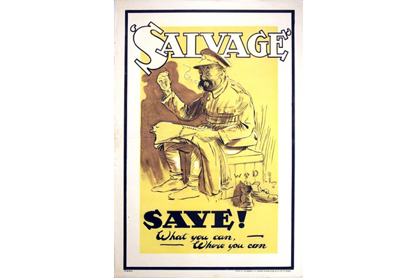 First World War propaganda poster 'Salvage. Save! What you can - Where you can' - 1996.100.130 - © McLean Museum and Art Gallery, Greenock