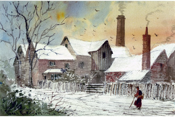 Sarehole Mill, Moseley by Paul Braddon (1864-1937) - Watercolour on paper - 18.3 x 26.9 cm - 1977.662 © McLean Museum and Art Gallery, Greenock. Sarehole Mill was where one of Watt's partner Matthew Boulton (1728-1809) started out. In the late 1890s Sarehole was the childhood haunt of author J.R.R. Tolkien, creator of The Lord of the Rings. 