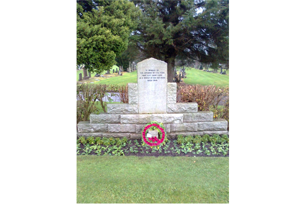 This war memorial is located at Greenock Cemetery at Sect 3P.