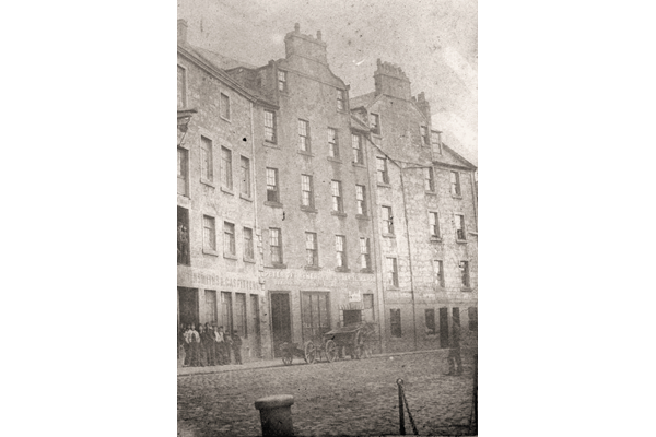 Fairgieve's Property on the West Breast near the harbour is a now completely vanished scene, disappearing during the 1877 improvement scheme. - Bromide print on paper - 2003.31 - © McLean Museum and Art Gallery, Greenock