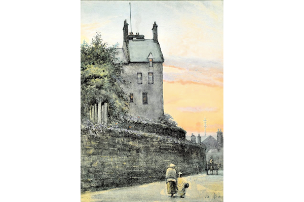 The Old Mansion House, Greenock - Watercolour on paper - 13.5 x 24.5 cm - 1886 - 1977.769 ©McLean Museum and Art Gallery, Greenock. This work was conserved with the generous assistance of the Scottish Museums Council.