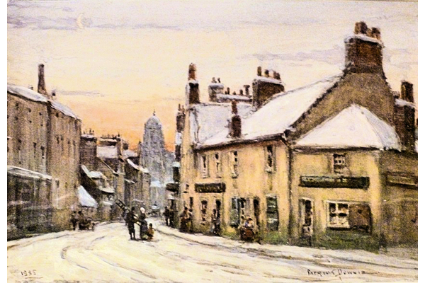 Winter Morning, Dalrymple Street, Greenock - Watercolour on paper - 22 x 32 cm - 1885 - 1977.775 ©McLean Museum and Art Gallery, Greenock