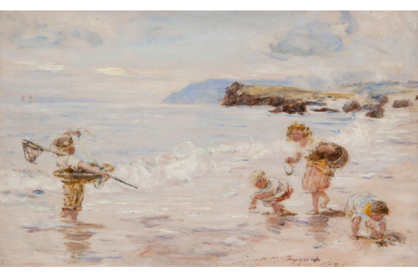 Where the Smugglers Came Ashore - Oil on canvas - 20.7 x 30.5 cm - 1890 - 1977.990 ©McLean Museum and Art Gallery, Greenock.