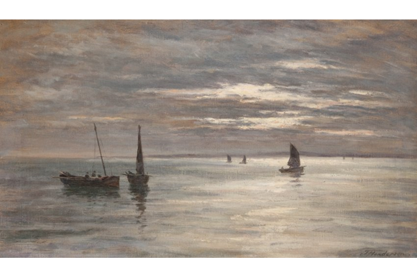 Seascape by Joseph Henderson (1832-1908) - Oil on canvas - 50.5 x 78.6 cm - 1977.869 ©McLean Museum and Art Gallery, Greenock.