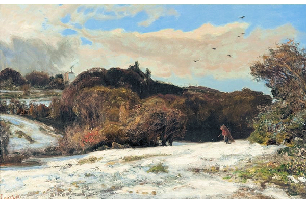 Winter at Ornans by Gustave Courbet (1819-1877) - Oil on canvas - 38.2 x 64.2 cm - 1977.724 ©McLean Museum and Art Gallery, Greenock.