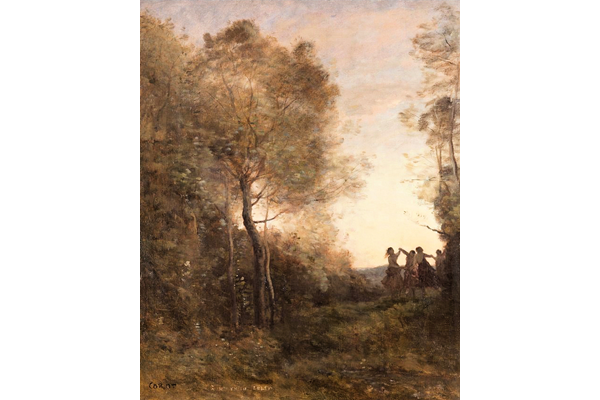 Le Soir - La Danse des Nymphs by Jean-Baptist-Camille Corot (1796-1875) - Oil on canvas - 82 x 66.7 cm - 1977.721 ©McLean Museum and Art Gallery, Greenock.