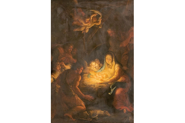 Nativity after Correggio - Oil on canvas - 67.8 x 52 cm - 1977.722 ©McLean Museum and Art Gallery, Greenock.