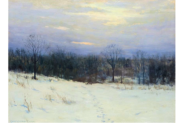 Winter by Charles Warren Eaton (1857-1937) - Oil on canvas - 40.5 x 55.5 cm - 1977.791 ©McLean Museum and Art Gallery, Greenock.