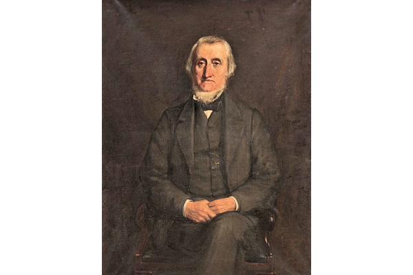 James Slater by William Gillies Gair (1842-1906) - Oil on canvas - 1977.840 - James Slater graduated M.A. at Glasgow University in 1861. He was a teacher at Greenock Academy from 1855 to 1887 and at Kilblain Academy, Greenock from 1858 to 1871, becoming Joint Head Master and then Rector of Kilblain Academy, Greenock in 1890. - © McLean Museum and Art Gallery, Greenock.