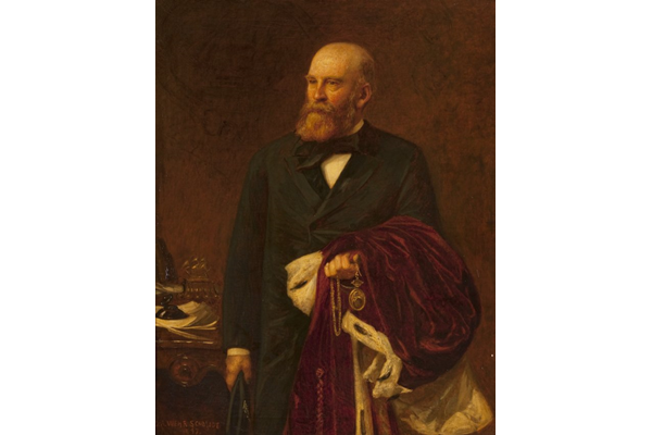 Abram Lyle (1820-1891), Provost of Greenock, 1876-1879, a posthumous portrait painted in 1897 by Daniel Albert Wehrschmidt (1861-1932)  - Oil on canvas - 141 x 112.5 cm - 1992.19 - © McLean Museum and Art Gallery, Greenock