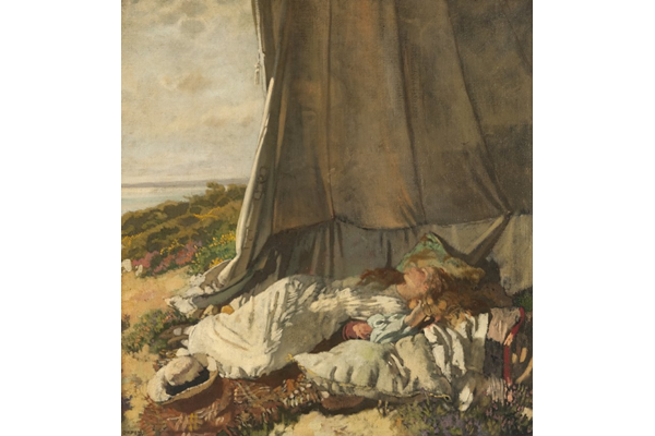 Afternoon Sleep by Sir William Orpen (1878-1931) - Oil on canvas - 1912 - 100 x 95 cm - 1977.1068 - © McLean Museum and Art Gallery, Greenock