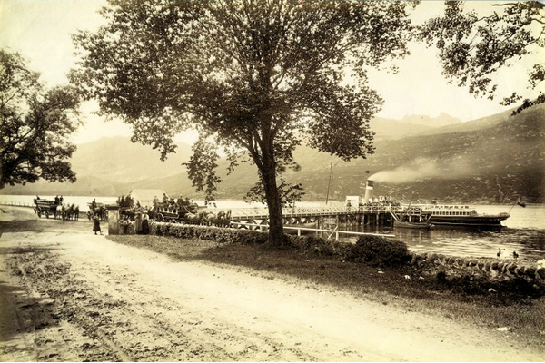 The Pier, Arrochar by Samuel E. Poulton (1819-1898) - Bromide print on paper - P168 - © McLean Museum and Art Gallery, Greenock