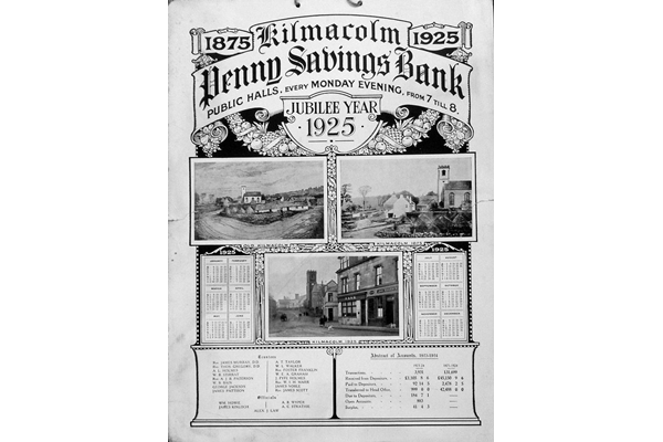 Wall Calendar for the Kilmacolm Penny Savings Bank issued in its jubilee year of 1925 - 1992.81 - © McLean Museum and Art Gallery, Greenock