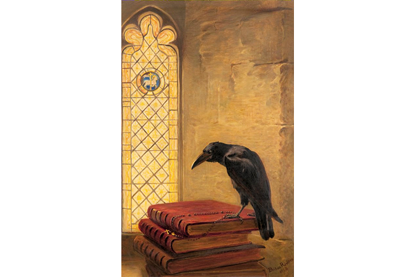 'A Saint, from the 'Jackdaw of Rheims' by Briton Rivière (1840-1920). - Oil on canvas - 51.2 x 32.3 cm - 1977.1110 - © McLean Museum and Art Gallery, Greenock.