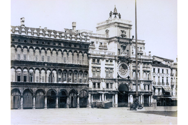 Torre dell'orologio, Venice by Carlo Naya (1816-1882) - Albumen print on paper - 13.5 x 17.7 cm - 2017.134.4 - © McLean Museum and Art Gallery, Greenock