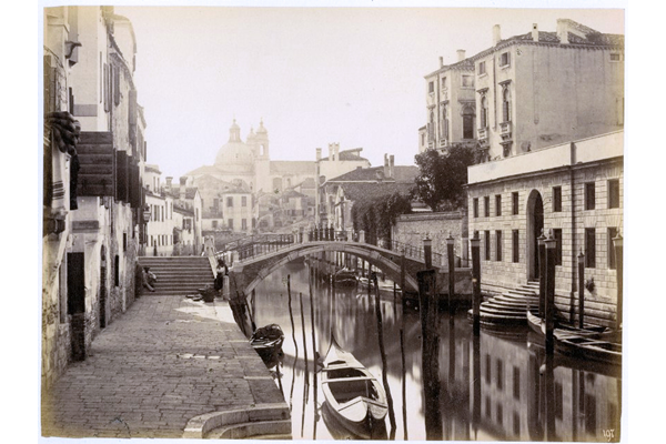 Rio Ogni Santi, Venice by Carlo Naya (1816-1882) - Albumen print on paper - 13.3 x 17.7 cm - 2017.134.6 - © McLean Museum and Art Gallery, Greenock