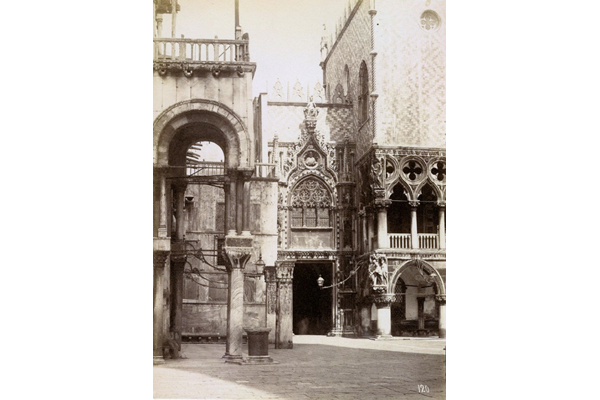 Porta della Carta, Venice by Carlo Naya (1816-1882) - Albumen print on paper - 16.8 x 12.3 cm - 2017.134.10 - © McLean Museum and Art Gallery, Greenock