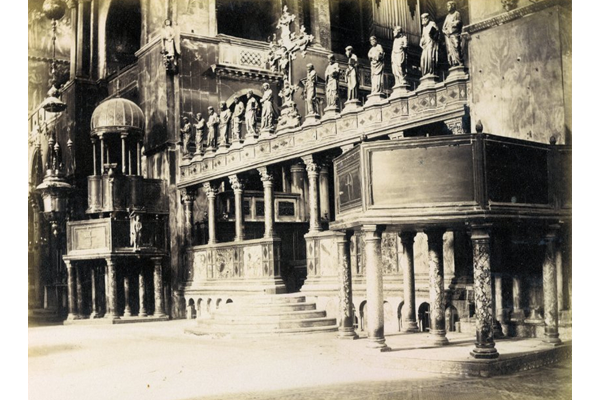 The Interior of St. Mark's, Venice by Carlo Naya (1816-1882) - Albumen print on paper - 18.3 x 14 cm - 2017.134.16 - © McLean Museum and Art Gallery, Greenock