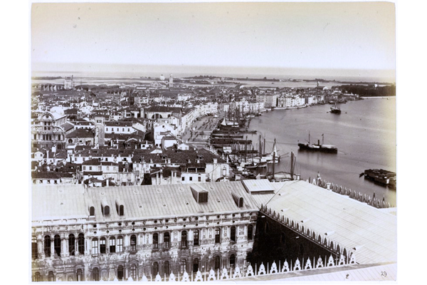 Panoramic View of the Riva degli Schiavoni, Venice by Carlo Naya (1816-1882) - Albumen print on paper - 13.3 x 17.3 cm - 2017.134.29 - © McLean Museum and Art Gallery, Greenock