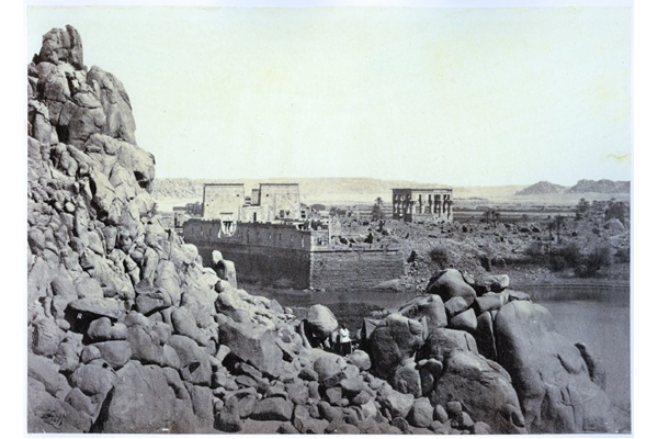 South End of Philae by Francis Frith (1822-1898) - Albumen print on paper - 16.2 x 23.2 cm - 1857 - 2017.140.4  - © McLean Museum and Art Gallery, Greenock