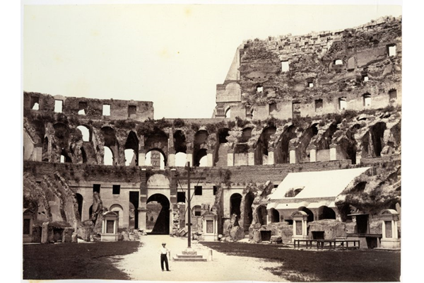 The Interior of the Colosseum, Rome by Francis Frith (1822-1898) - Albumen print on paper - 17.3 x 23.8 cm - c. 1860 - 2017.138.13 - © McLean Museum and Art Gallery, Greenock