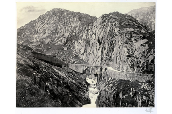 The Devil's Bridge, St. Gothard Pass, Switzerland by Francis Frith (1822-1898) - Albumen print on paper - 15.9 x 20.9 cm  - 1865 - 2017.136.2 - © McLean Museum and Art Gallery, Greenock