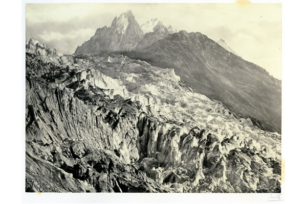 View across the Glacier des Bois, Chamonix, France by Francis Frith (1822-1898) - Albumen print on paper - 15.5 x 20.9 cm - 2017.136.8 - © McLean Museum and Art Gallery, Greenock