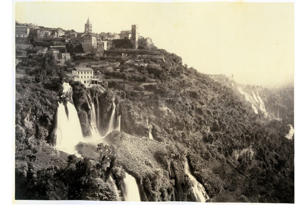 Cascade at Tivoli by Francis Frith (1822-1898) - Albumen print on paper - 17.3 x 23.8 cm  - c. 1860 - 2017.138.15 - © McLean Museum and Art Gallery, Greenock