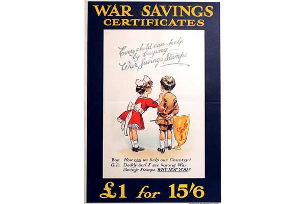 Every child can help... - Lithograph poster issued by the Scottish War Savings Committee in 1917 - 1996.100.91 - © McLean Museum and Art Gallery, Greenock