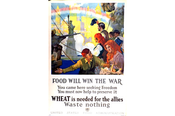 'Food will win the war ' - Lithograph by Charles Edward Chambers (1883-1941) - United States Food Administration - 1996.100.583 - © McLean Museum and Art Gallery, Greenock