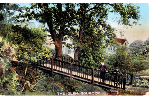 The Glen, Gourock - Colour lithograph postcard posted on 29 July 1919 - WL4177 - © McLean Museum and Art Gallery, Greenock