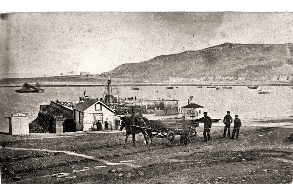 Gourock Pier - This bromide print is of uncertain date but is probably from the 1880s or earlier. - WL3153 -  © McLean Museum and Art Gallery, Greenock