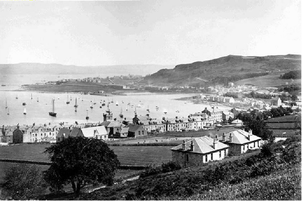 East Bay from the Hill, Gourock - This photograph shows the view towards Greenock. The date is uncertain but the picture was taken by Samuel Poulton (1819-1898) - WL2851 - © McLean Museum and Art Gallery, Greenock