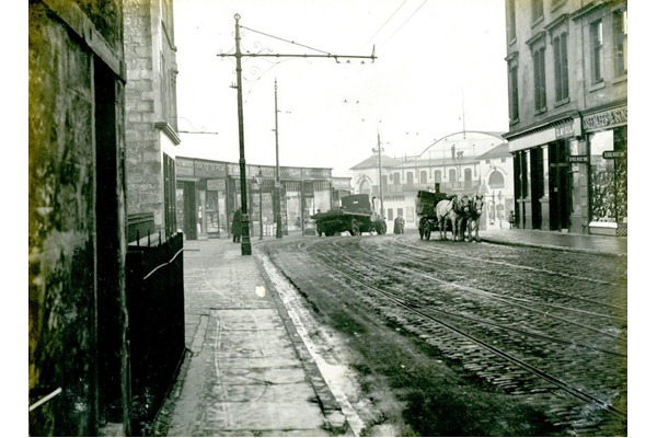 Kempock Street at Gourock Pierhead looking East. - 1920s - Photograph on paper - 2009.98.32 - © McLean Museum and Art Gallery, Greenock