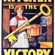 First World War propaganda poster 'The Kitchen is the Key to Victory', published by the Ministry of Food and the Food Controller. - 1996.100.9 ©McLean Museum and Art Gallery, Greenock.