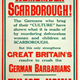 First World War propaganda poster 'Remember Scarborough!', published by the Parliamentary Recruiting Committee in 1915. - 1996.100.202 ©McLean Museum and Art Gallery, Greenock.