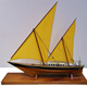 Dhow rigged Bombay yacht. This model was made around 1883, probably at Mumbai, India - 1987.199 -
 ©McLean Museum and Art Gallery, Greenock.