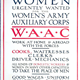 Firs World War propaganda poster for the Women's Army Auxiliary Corps, published by the Women's Army Auxiliary Corps in 1918. - 1996.100.54 © McLean Museum and Art Gallery, Greenock