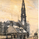 West Kirk Steeple, Nelson Street, Greenock - Watercolour on paper - 21.6 x 15.5 cm - 1881 - 1977.766  ©McLean Museum and Art Gallery, Greenock. This work was conserved with the generous assistance of the Scottish Museums Council.