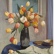 Tulips by George Telfer Bear (1874-1973) - Oil on canvas - 101.5 x 76.2 cm - 1977.618 ©McLean Museum and Art Gallery, Greenock.