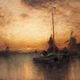 A Dutch Sunset by George Hirst Bogert (1864-1944) - Oil on canvas - 88 x 69.8 cm - 1977.627 ©McLean Museum and Art Gallery, Greenock.