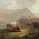 Landscape with Cattle by John Fleming (1792-1845) - Oil on canvas - 19.5 x 29.5 cm  - 1826 - 1977.812 - © McLean Museum and Art Gallery, Greenock.