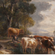 Landscape with Cattle by John Fleming (1792-1845) - Oil on canvas - 16.1 x 22.2 cm - 1977.822 - © McLean Museum and Art Gallery, Greenock.