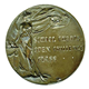 Copper medal inscribed 'Glasgow Choral Festival won by Belville Place Public School Greenock 1915'. Reverse inscribed 'School Choirs Open Challenge Class'. - 2006.285