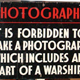 Shipyard sign forbidding the photography of warships from Scotts' Shipbuilding and Engineering Co. Ltd., Greenock. - 2006.374 - © McLean Museum and Art Gallery, Greenock