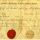 Share certificate for 10 shares in the Greenock and Helensburgh Steamboat Co. Ltd. made out to Robert Lyle Esq., Ship Chandler of Greenock dated 25 July 1866. - 1977.72 - © McLean Museum and Art Gallery, Greenock